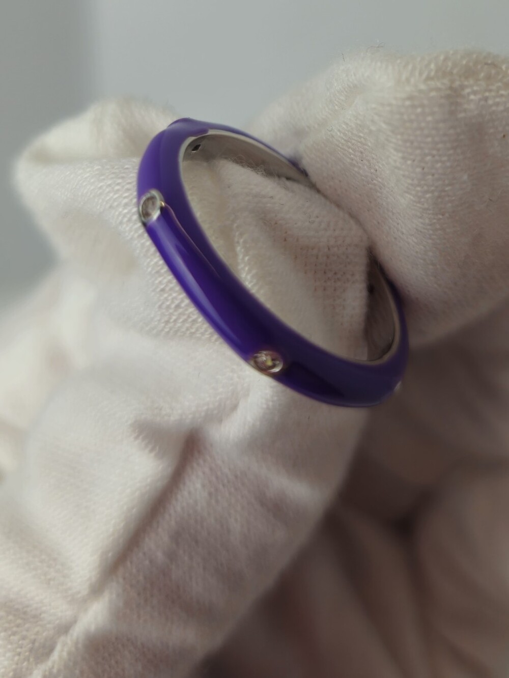 Purple Crystal Accent Women's Ring